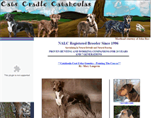 Tablet Screenshot of catscradlecatahoulas.com